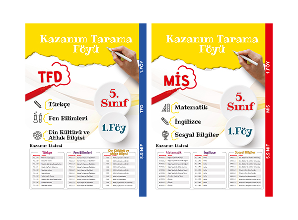 5. Sınıf Kazanım Tarama Föyleri (MİS)